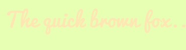 Image with Font Color FFE6B3 and Background Color E6FFB3
